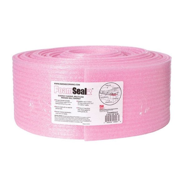 Owens Corning FormSealR 5.5 in. W X 50 ft. L 5 Ridged Sill Gasket Roll 22.92 sq ft 2FS